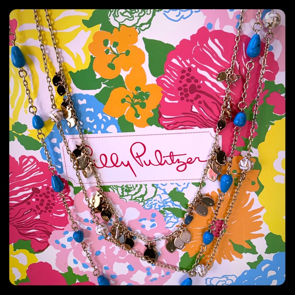 Lily Pulitzer Long Layered Necklace